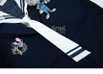 ズートピア ジュディ ダークブルー プレッピー ルーズ ブレザー