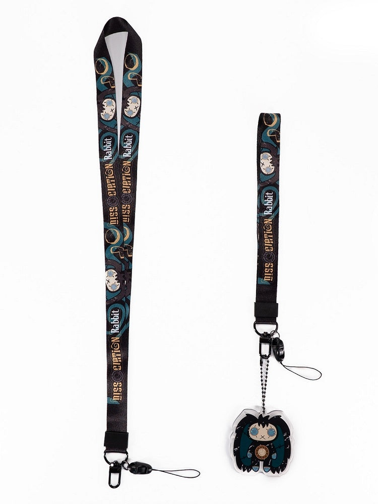 Guro Bunny Lanyard Kawaii 10 Designs with Two Cartoon Keychain/Phone Options Strap Detachable
