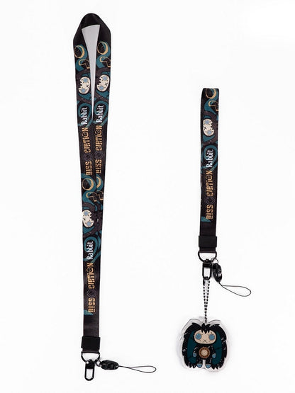Guro Bunny Lanyard Kawaii 10 Designs with Two Cartoon Keychain/Phone Options Strap Detachable