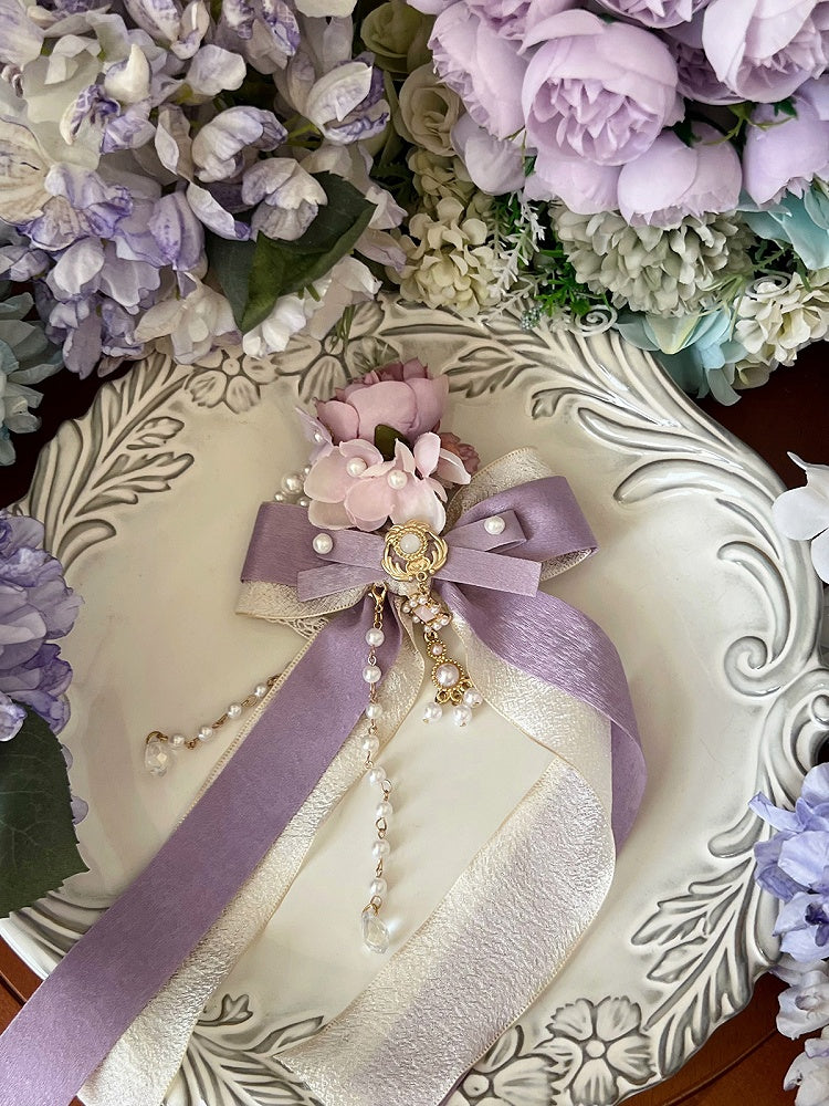 Pink / Red Floral Blue Purple Hairclips