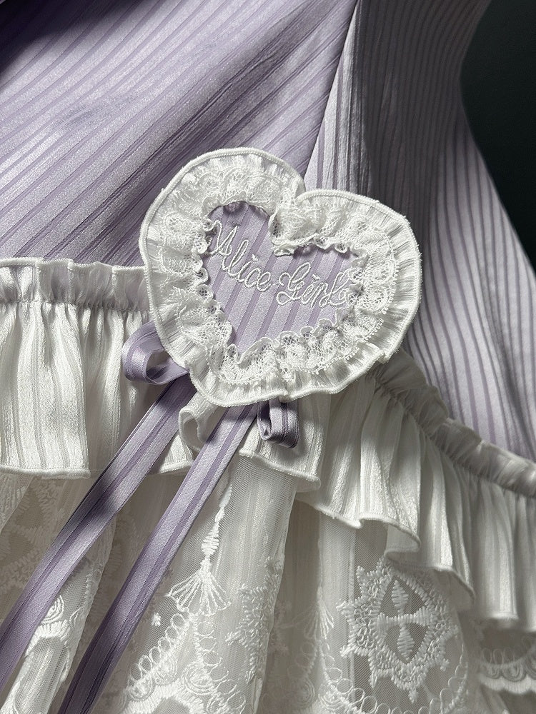 Red Black Purple Heart-shaped Pink Brooch Champagne /