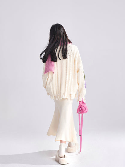 Mermaid A-Line Apricot Silhouette Skirt Stretch Elegant Fabric with in