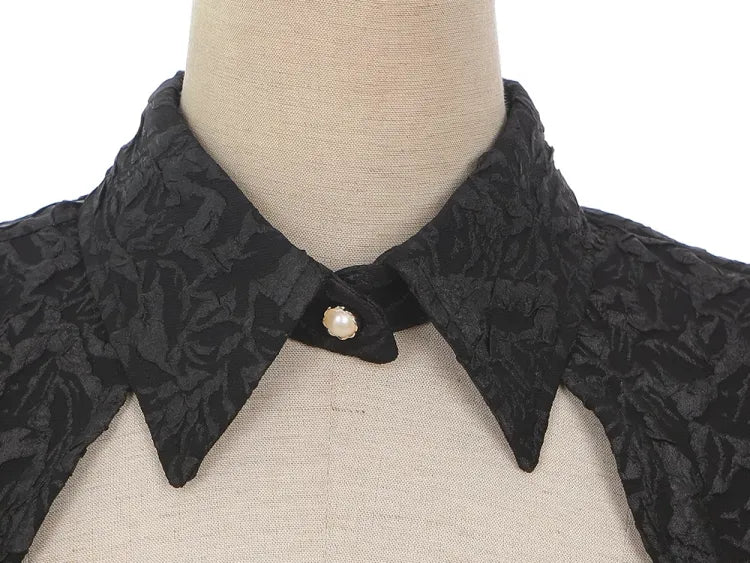 ボレロチェーン ブラックスリーブ パフビーズ付き