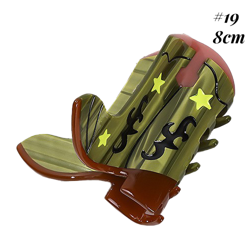 Western Town Life Inspired Hair Claw Clip