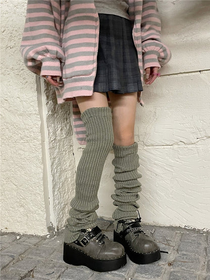 Knitted Color Options 7 Warmers Leg 90CM Y2K