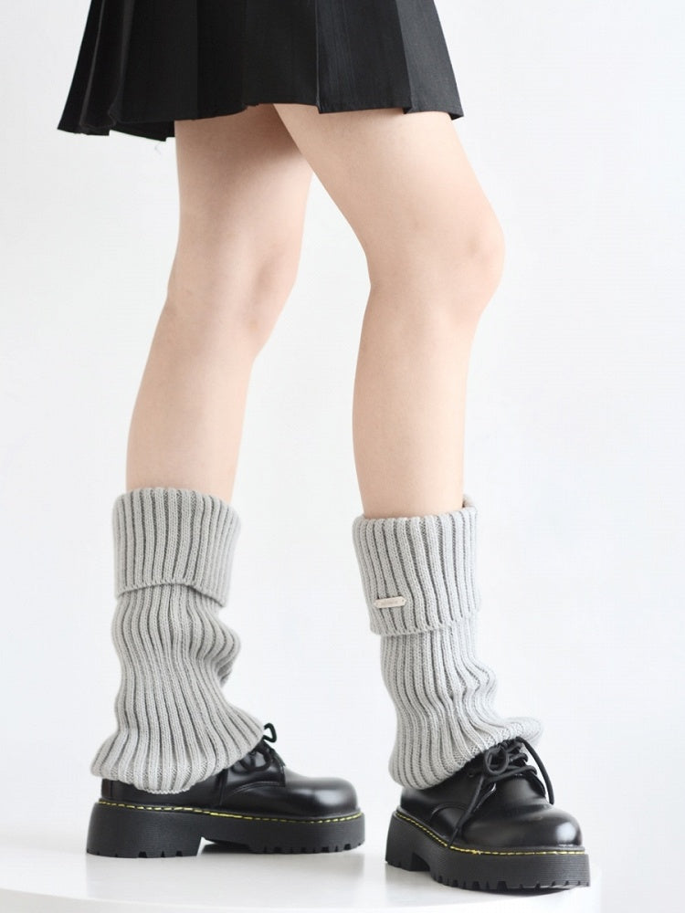 Metal Colors with 6 Warmers Knitted Logo Leg