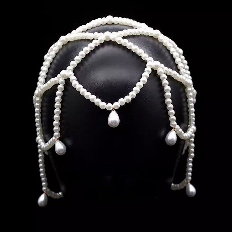 Headpiece Accents Water White Drop Bead