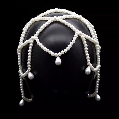Headpiece Accents Water White Drop Bead