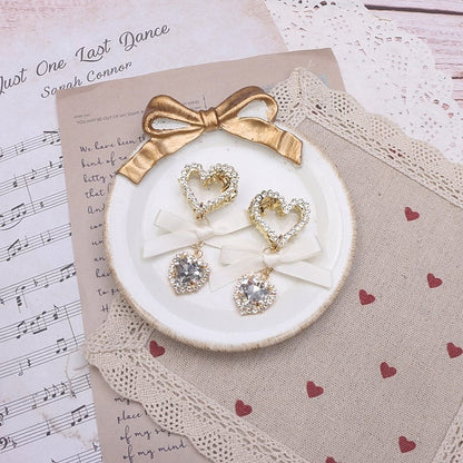 Options 5 Kei Bowknot Color Rhinestone Jirai Heart Hairclip