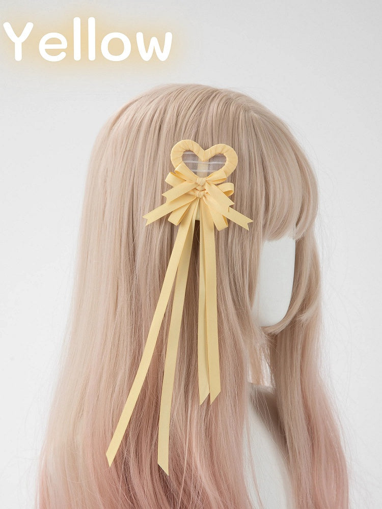Clip Hair (Single Heart Bow