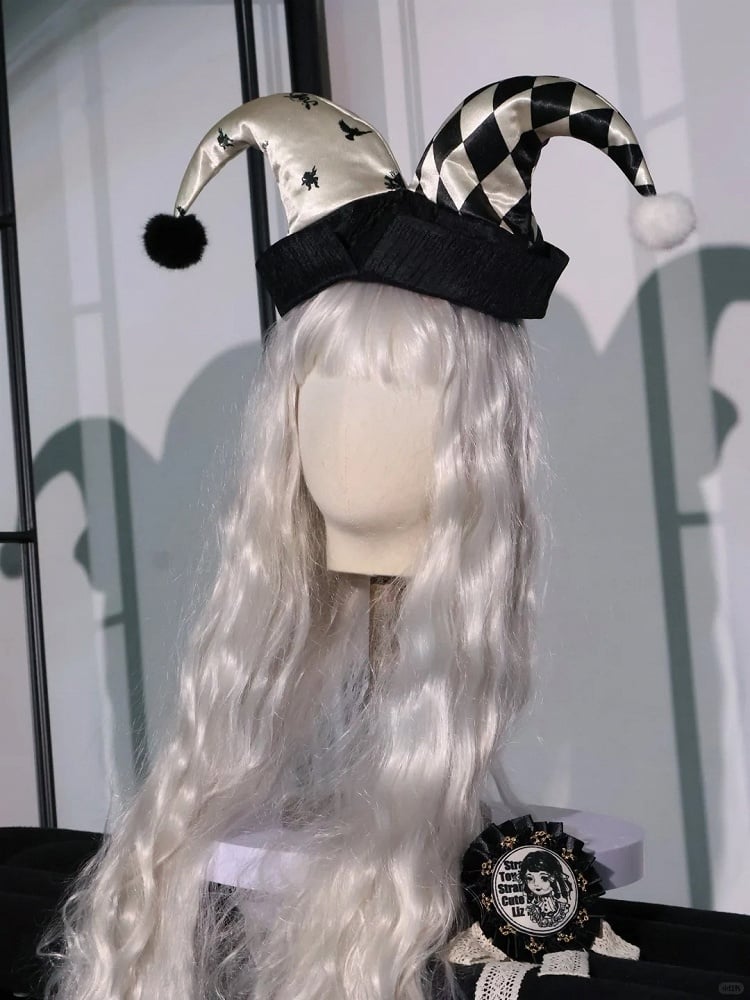 Komplettes Lolita Circus Ärmel Set in Schwarz – Vibes Sweet und Puff White