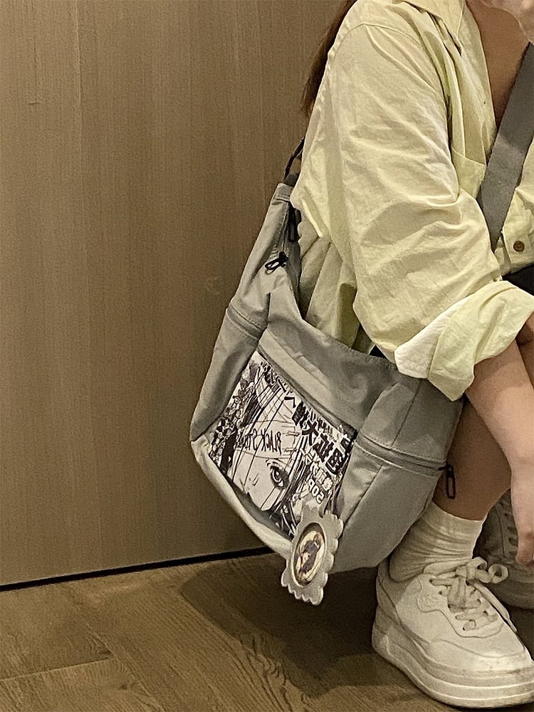 Ita Bag Side Crossbody with Gray Pockets