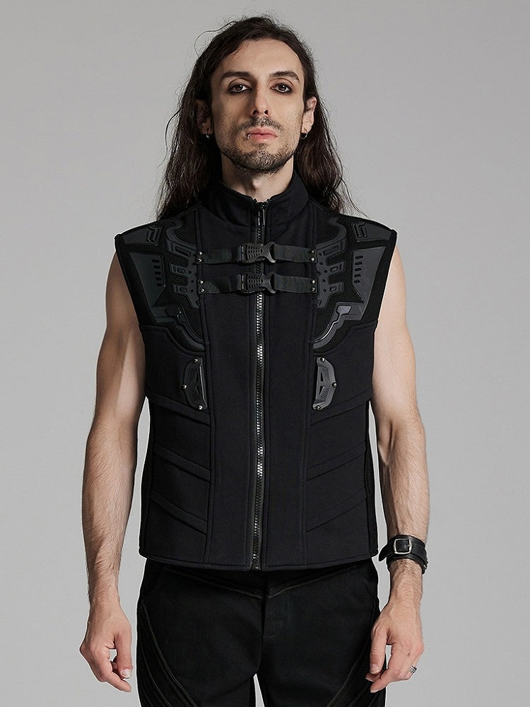 Black Men's Cyberpunk Personalized Vest