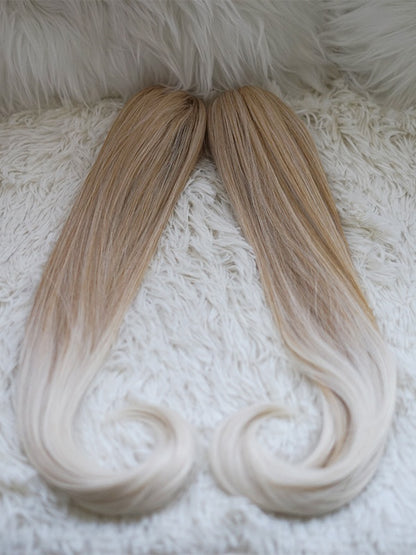 Light Blonde Ombre Ponytail Claw Clips