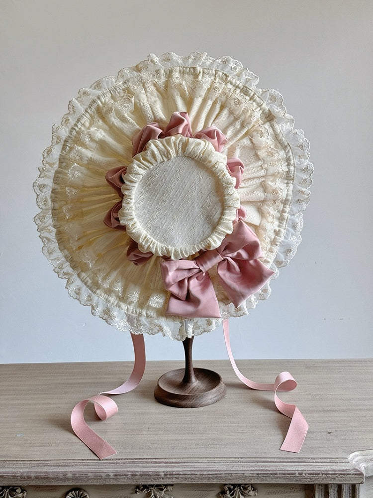 Lolita Hat Bowknots Lace and – Trimmings Options Adorned with Color 4 Sweet