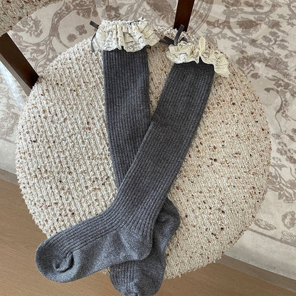 5 Trim Bowknot Three-Layer with Colors Socks Decorations Calf Lace