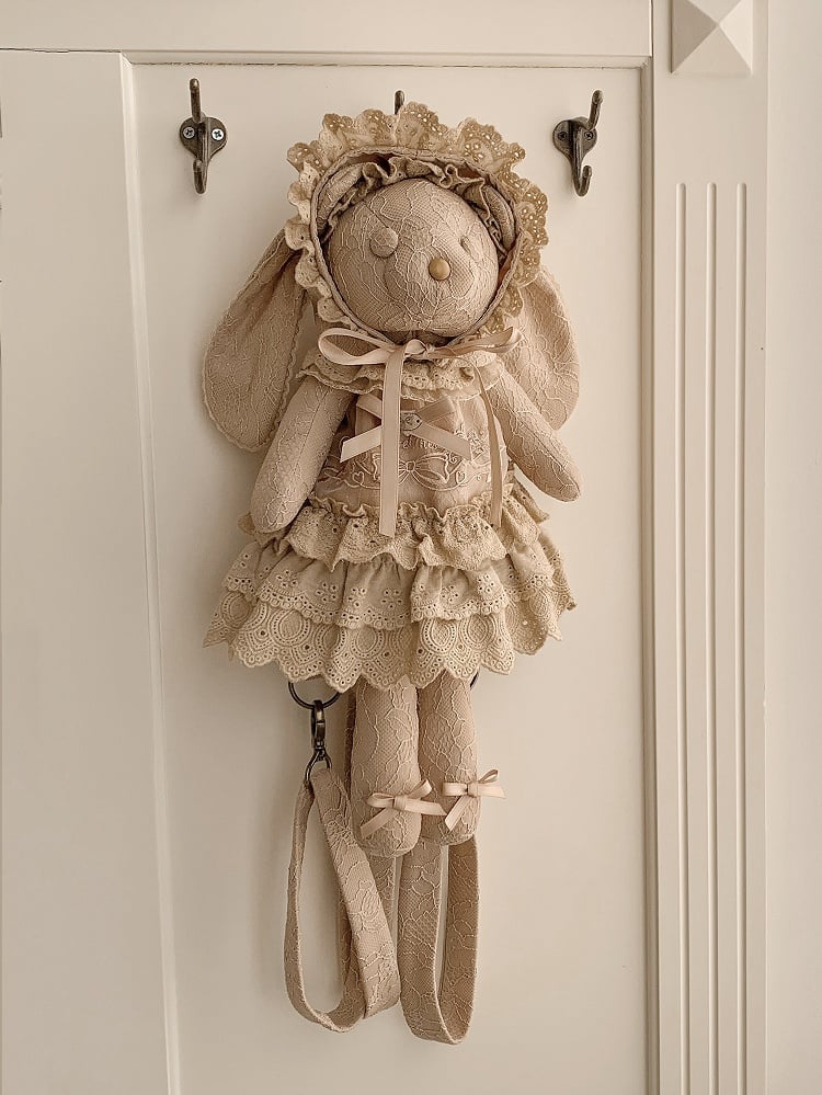 Brown Teddy Bear Backpack / Crossbody Bag