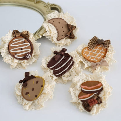 Cookie Bowknot Decorated Hairclip 6 Options