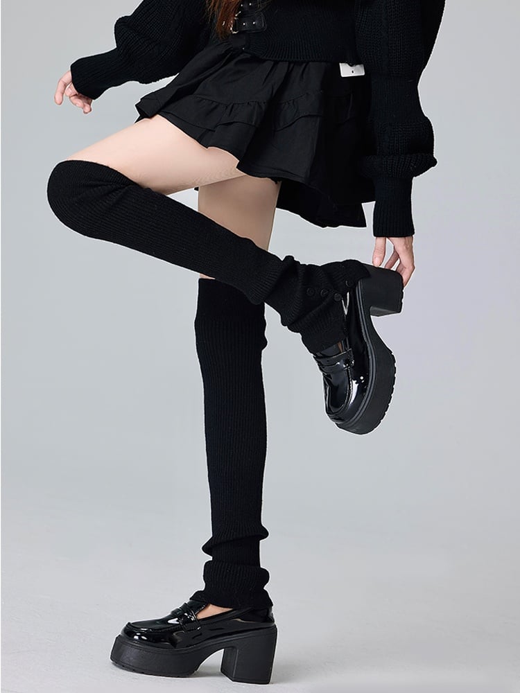 Y2K Knitted Overknee Leg Warmers
