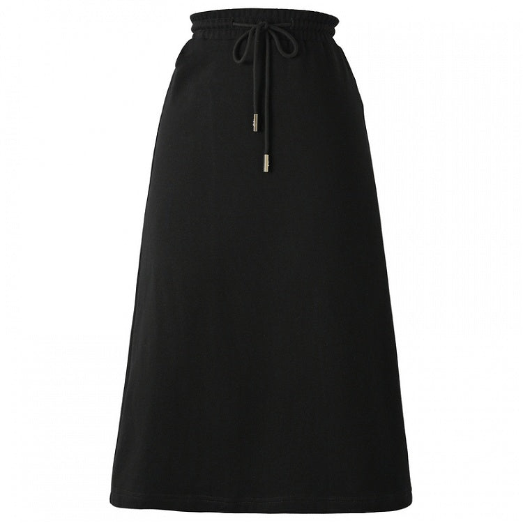 アプリコット/ブラックAラインスカート ショート/ロングバージョン