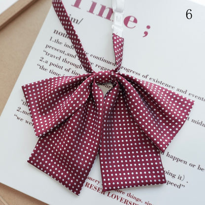 Tie 12 Polka-dot Bow Pattern Options