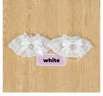 Schleife Herz Charm Jirai Kei Spitze Lolita Handgelenk Manschetten Farben 5