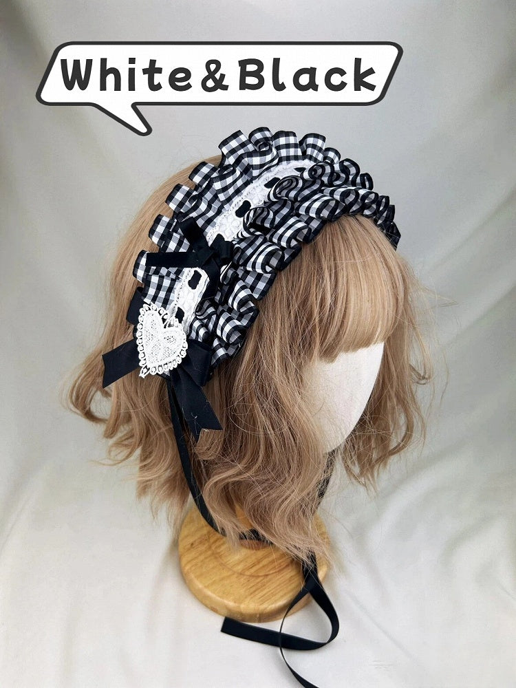 Hairband (4 Options) Gingham Ruffled Color