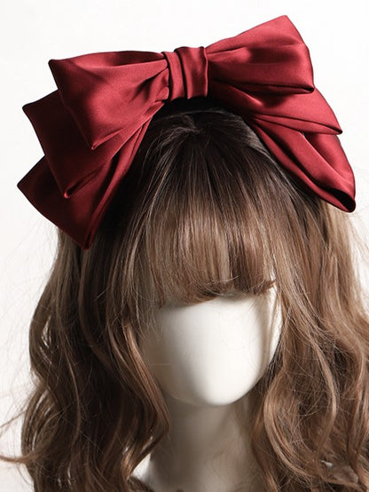 9 Color Options Sweet Lolita Satin Large Bowknot Wide KC