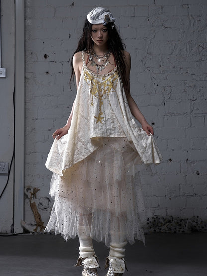 ブラック/ホワイト/アプリコット