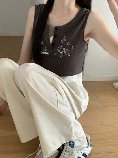 Top in Graffitiblau/Dunkelblau