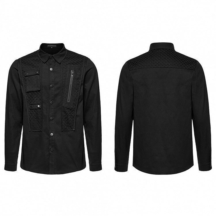 Men's Cyberpunk Black Shirt