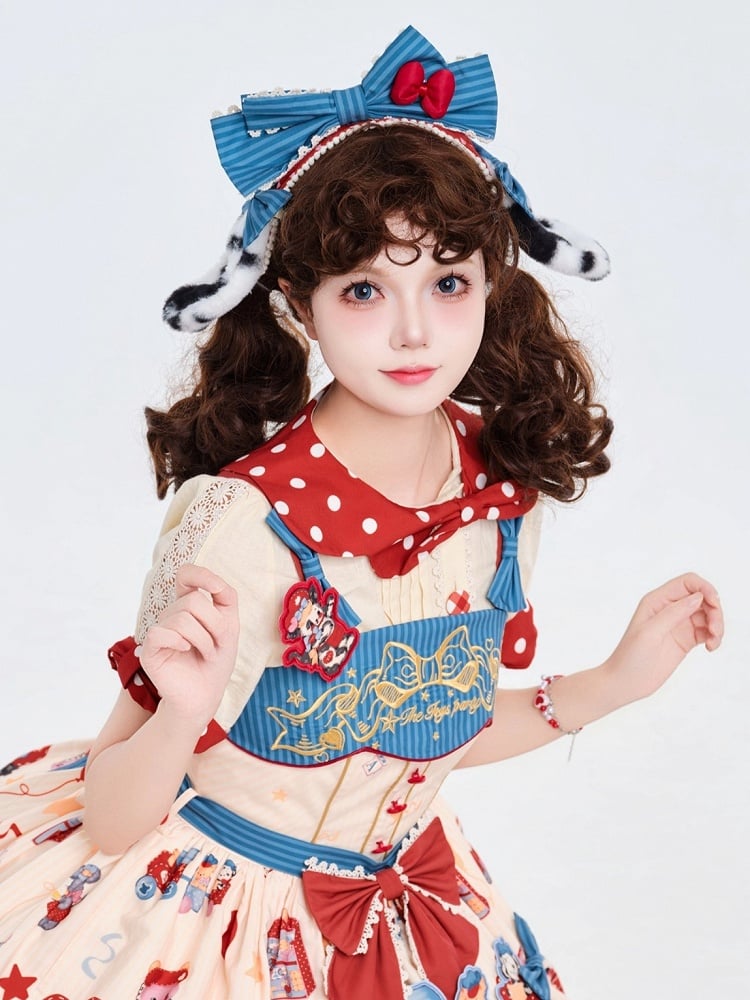 Detachable Plush Puppy Ears Bowknot Hairband