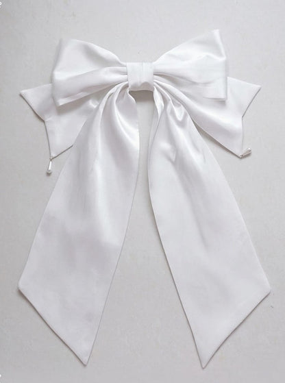 Train White/Red/Beige/Pink/Black Bead Bow with Accents