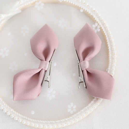 Dusty Sweet Pair Bowknot / Blue Pink A of Hairclips