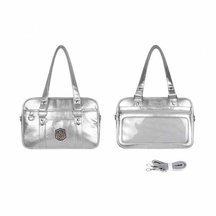 JK Uniform Silver Bag Ita Transparent-Window