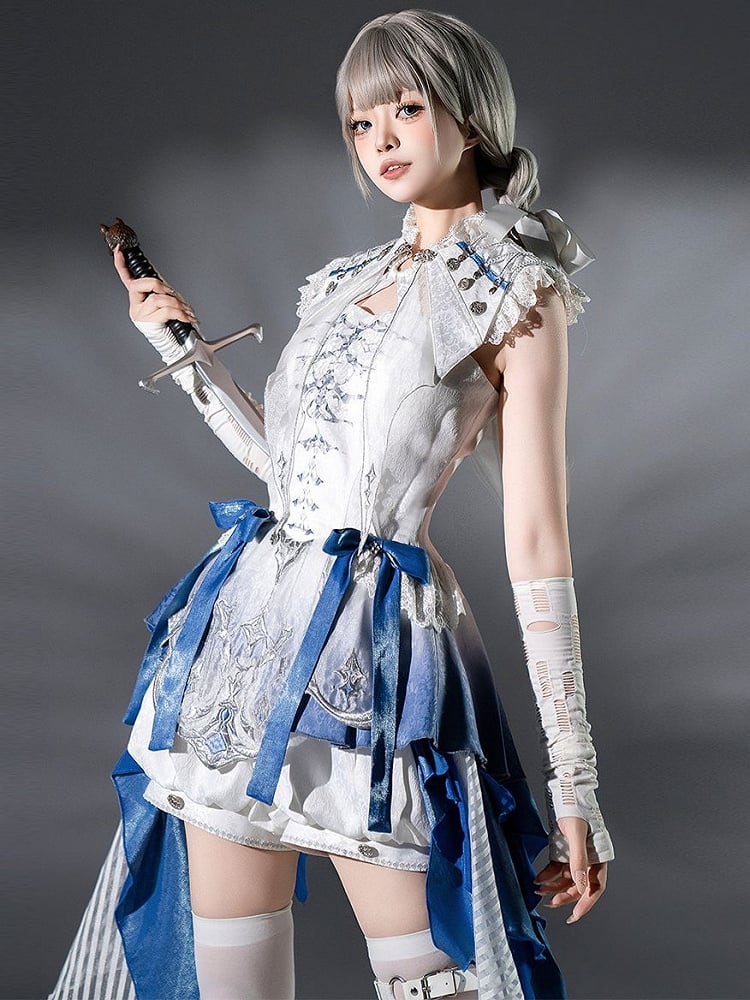 Lace Ouji Collar Trim Lolita White