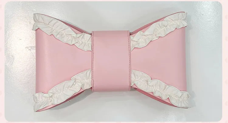 Bag Pink Sweet Hand Crossbody Lolita / Bowknot-Shaped