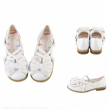 at White Ear Bunny Crisscross Bow Top Design Decorated Beaded