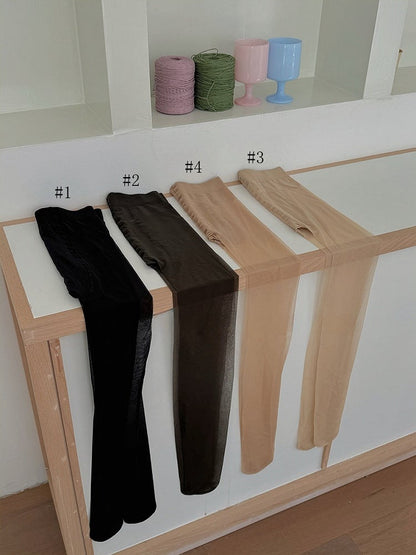 Pantyhose Skin-Tone 4-Color Fabric) Breathable Ultra-Sheer (Lightweight
