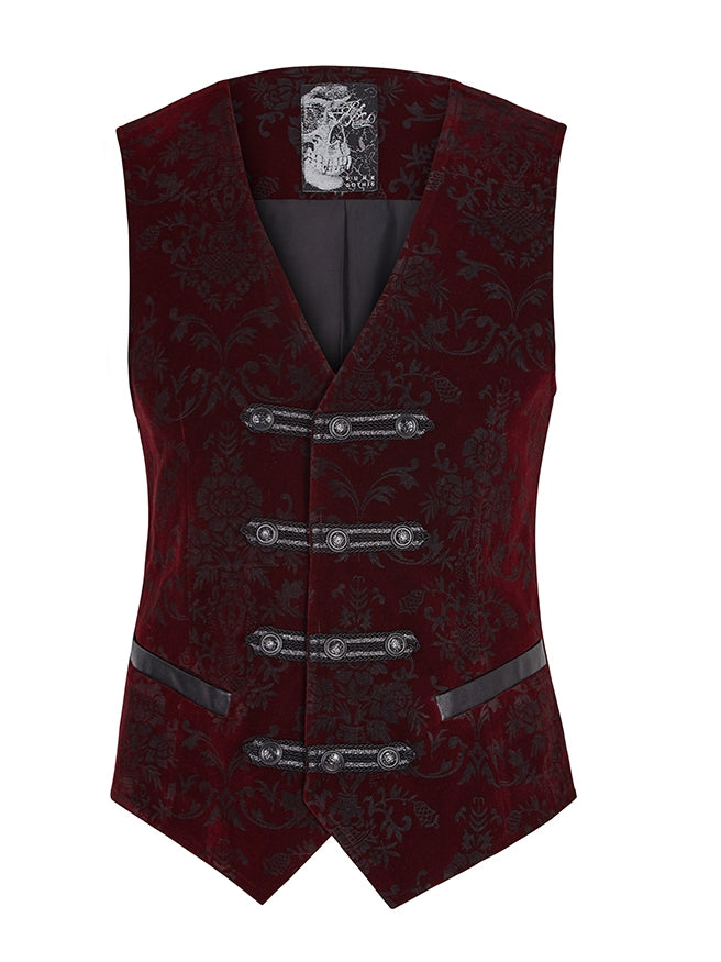 Men's Gothic Vest Red