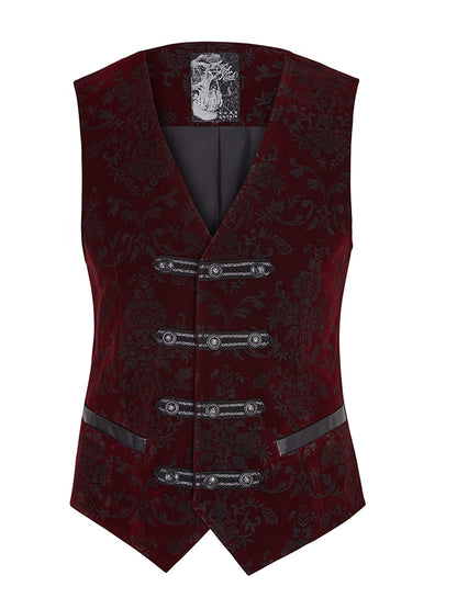 Men's Gothic Vest Red