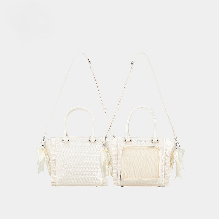 Handbag/Crossbody Details Ita Trim Bag Bowknot Red/White Ruffled