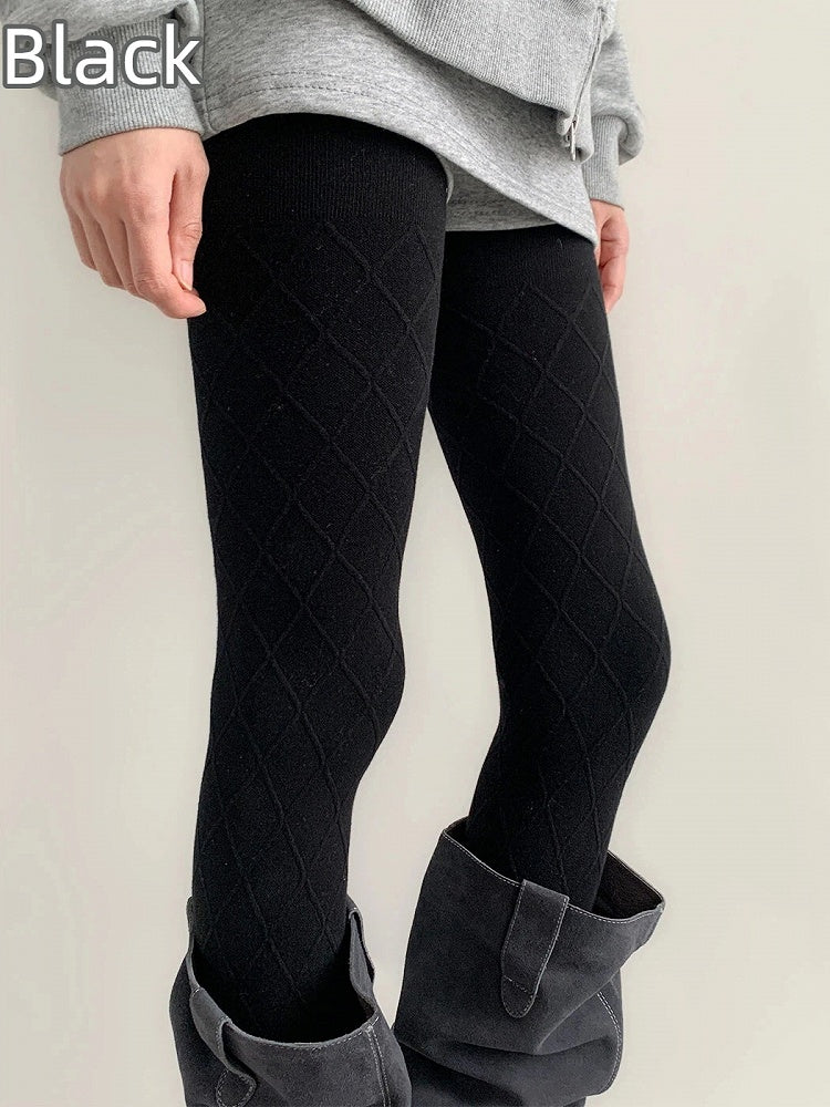 Wool-Blend Knit (5 Diamond Colors) Tights