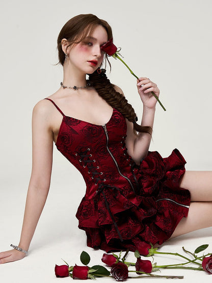 Jaccard Rose Kleid Slings Spicy Tea