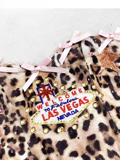 Trägerloses Top mit Leopardenmuster, gepolsterte Körbchen, Camisole, Braun/Rosa