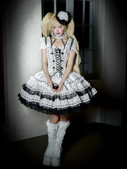 Girl Sleeves Top Outfit Skirt Lolita Detachable Fanart Magic Fashion Puff Gothic +