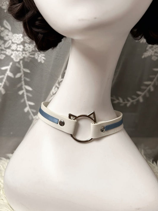 Ring Choker Red Blue Tenshi Purple Light / Kaiwai Cat-Ear