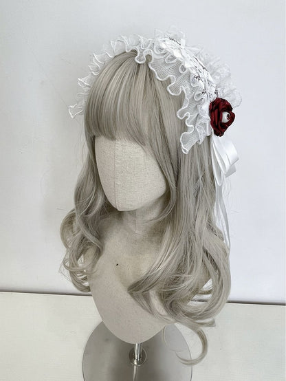 Schwarz/Weißes Haarband