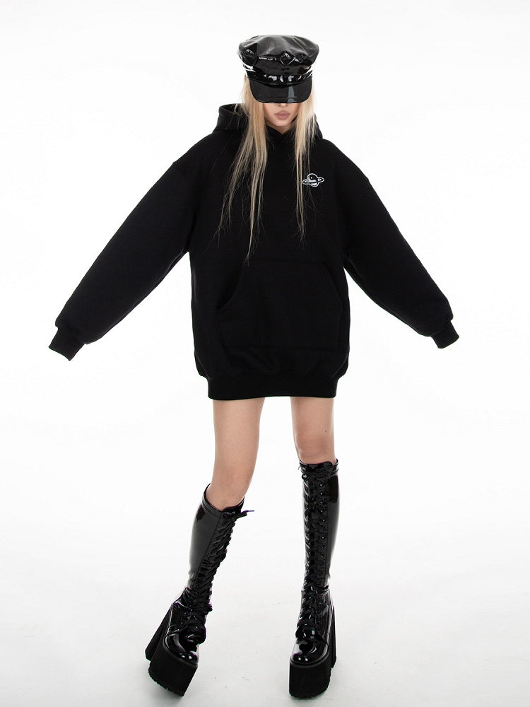 Black Long Sleeves Hoodie