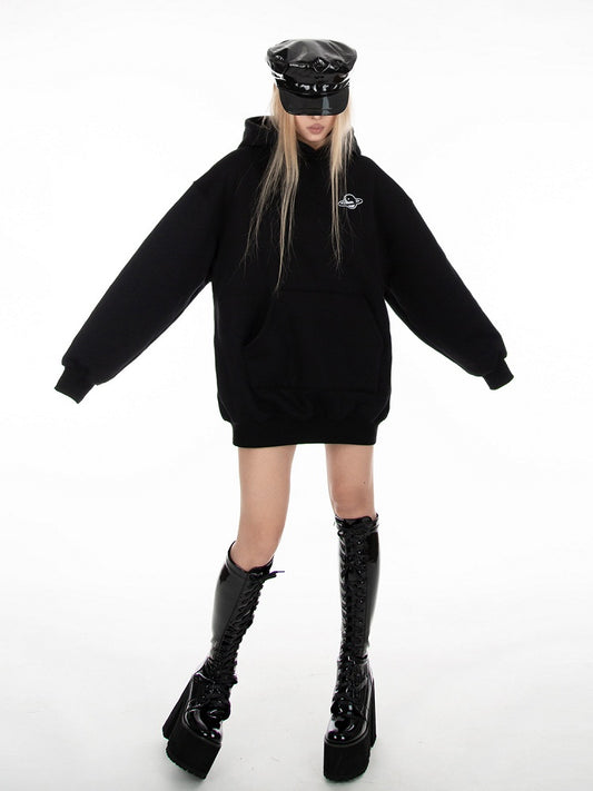 Black Long Sleeves Hoodie